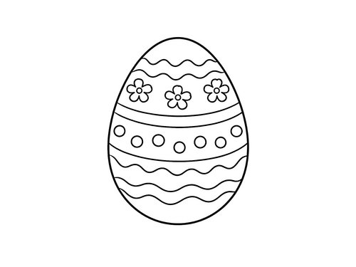 Thumbnail Ausmalbild Ostern Osterei Variante 1