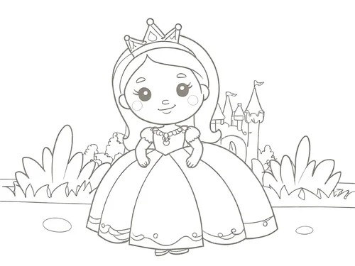 Thumbnail ausmalbilder schloss prinzessin