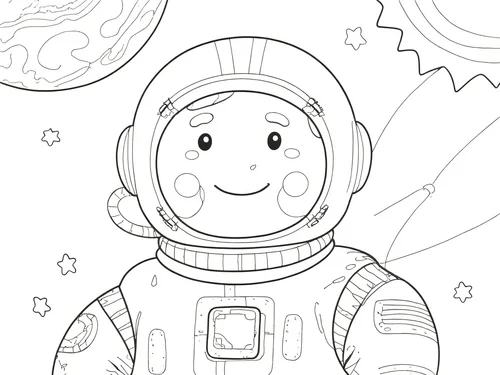 Thumbnail Astronaut Bilder ausmalen