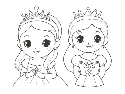 Thumbnail bilder zum ausmalen prinzessin