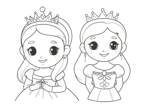 Thumbnail bilder zum ausmalen prinzessin