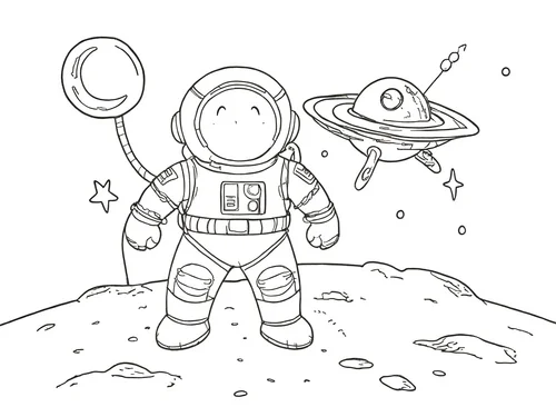 Thumbnail Astronauten Bilder zum Ausmalen