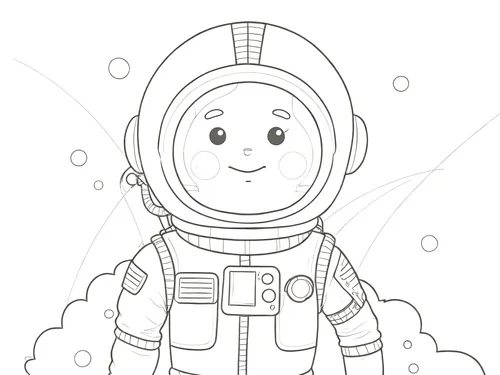 Thumbnail Austronaut ausmalen