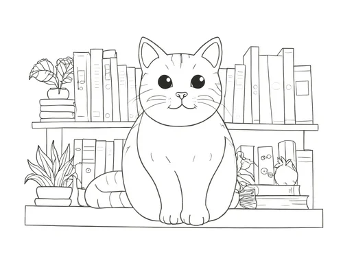 Thumbnail Ausmalbilder Katzen