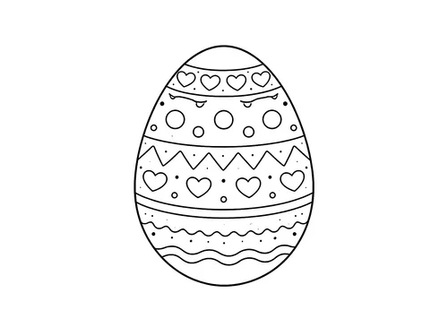 Thumbnail Ausmalbild Ostern Osterei Variante 4