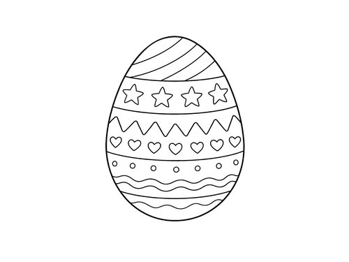 Thumbnail Ausmalbild Ostern Osterei Variante 3