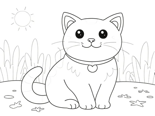 Thumbnail Katzen Malvorlagen kostenlos drucken
