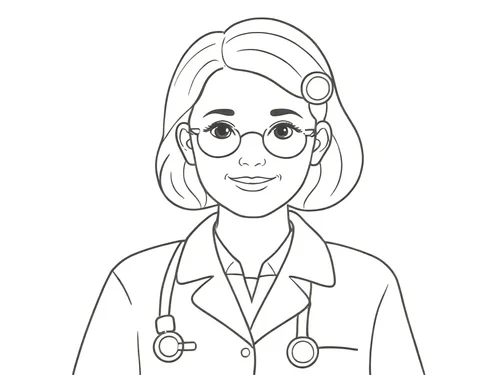 Thumbnail Doktor Ausmalbild