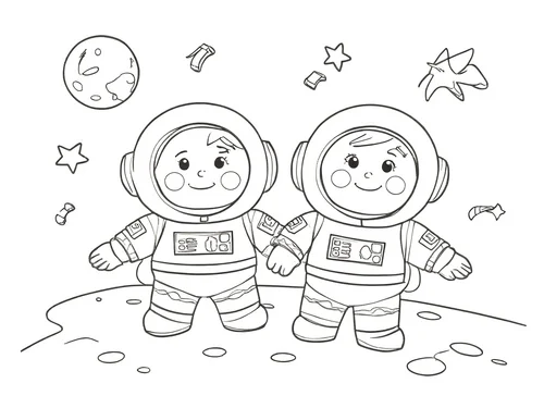 Thumbnail Astronauten Ausmalbilder