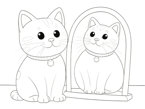 Thumbnail Ausmalbilder Katzen gratis