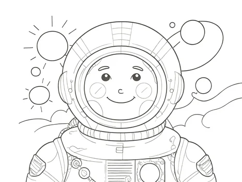 Thumbnail Astronaut zum Ausmalen