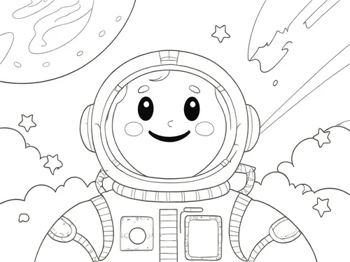 Thumbnail Ausmalbilder Astronaut