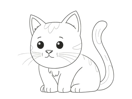 Thumbnail Katzen Ausmalbilder