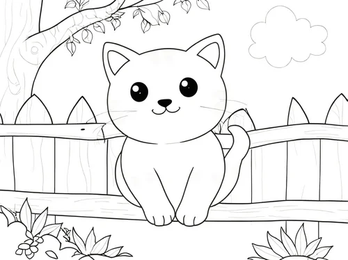 Thumbnail Bild Katze Ausmalen
