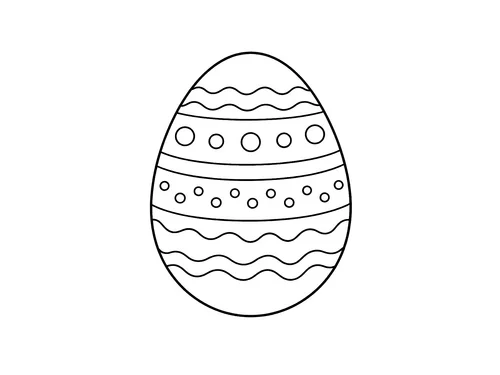 Thumbnail Ausmalbild Ostern Osterei Variante 2