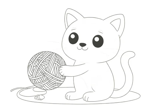 Thumbnail Malvorlagen Katzen Drucken