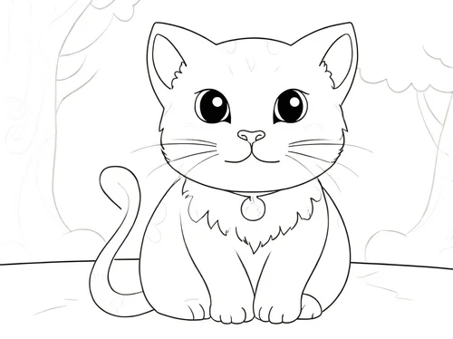 Thumbnail Katzenbilder zum Ausmalen und Drucken