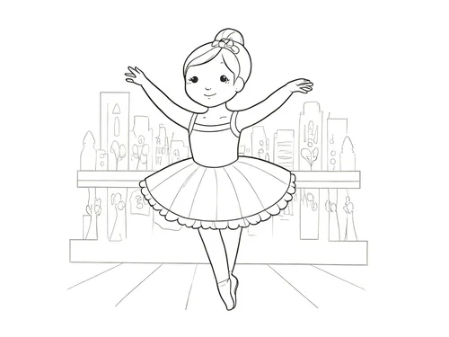 Thumbnail ballerina malvorlage